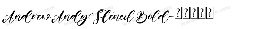 AndrewAndyStencil Bold字体转换